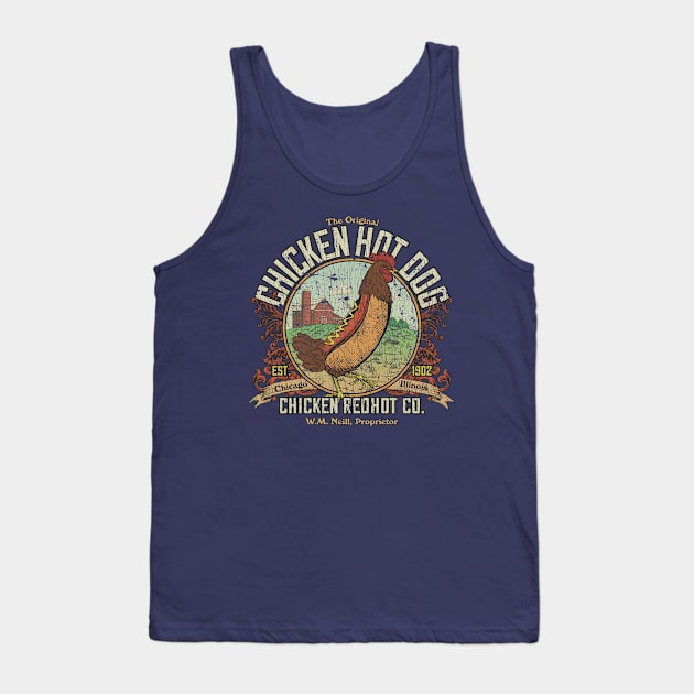 The Original Chicken Hot Dog 1902 Tank Top by JCD666